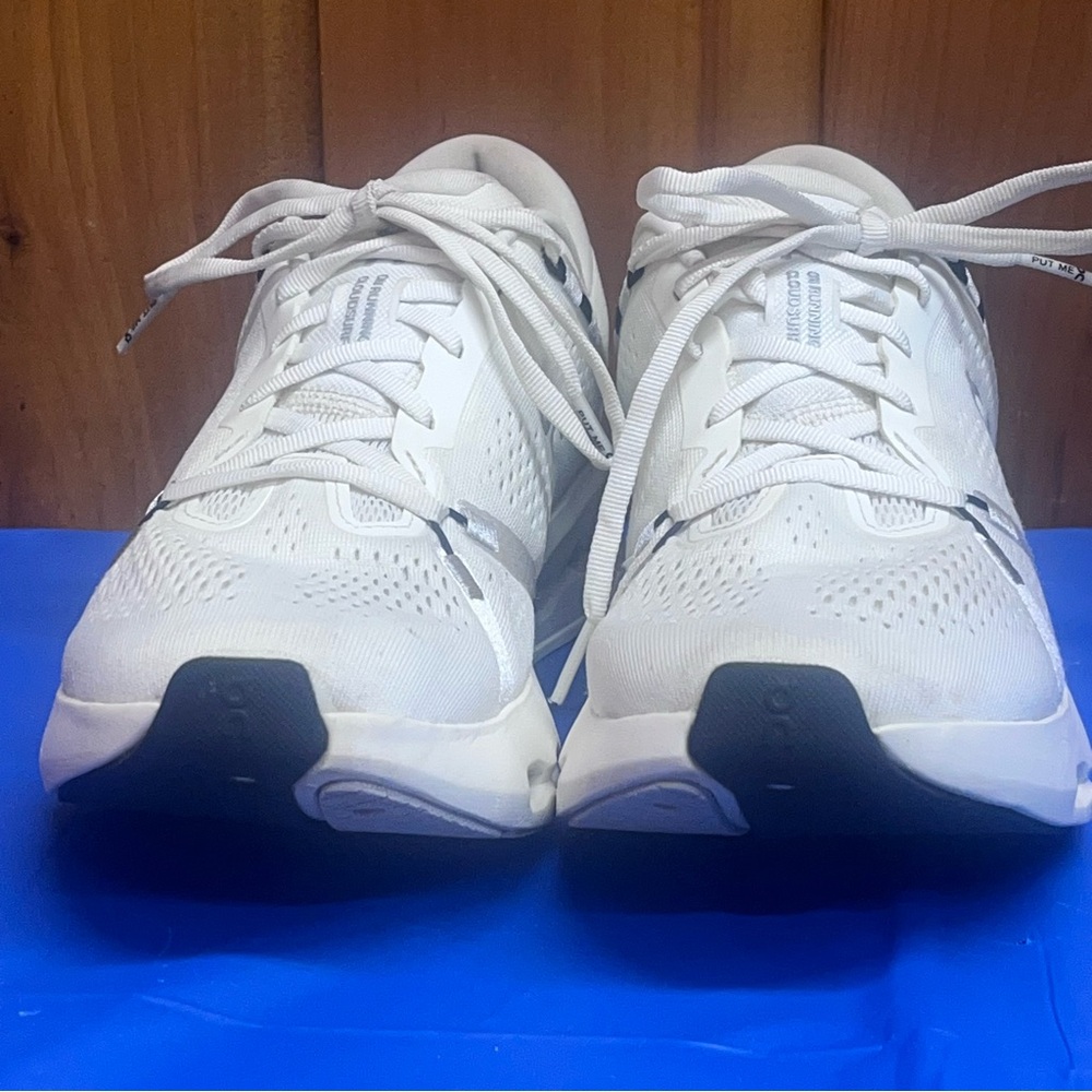 Size 9.5 - ON Cloudrunner Women’s Sneakers Running Shoes All White - Picture 5 of 12